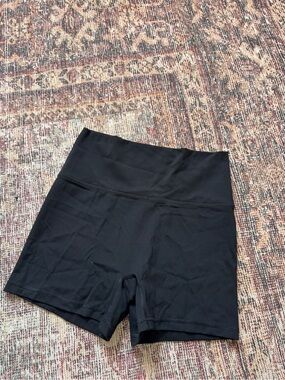 aerie Black High-Waist Bike Shorts